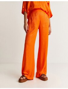 Scalpers - Pantaloni jacquard arancioni-Arancione