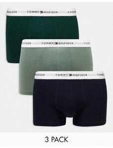 Tommy Hilfiger - Essentials - Confezione da 3 boxer aderenti in cotone multicolore