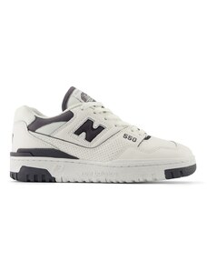 New Balance - 550 - Sneakers color crema con dettagli grigi-Bianco