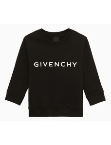 Givenchy Felpa nera in cotone con logo