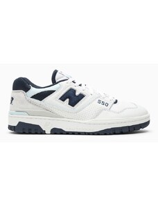 New Balance Sneaker bassa 550 bianca/blu