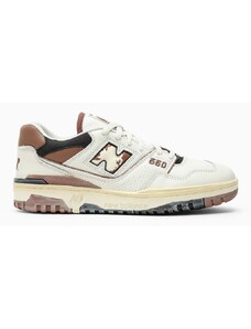 New Balance Sneaker bassa 550 bianca/marrone vintage