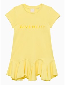 Givenchy Abito giallo in cotone con logo