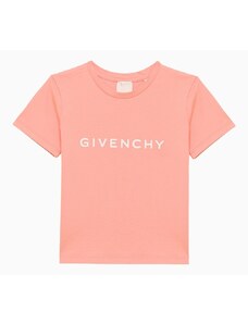 Givenchy T-shirt color albicocca in cotone con logo