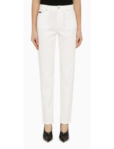 Dolce&Gabbana Pantalone regolare bianco in cotone