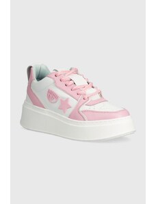 Chiara Ferragni sneakers in pelle Sneakers School colore rosa CF3217_012