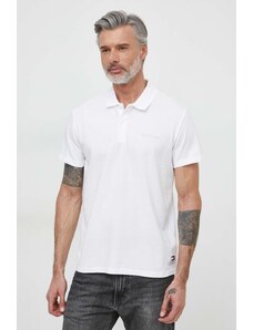 Tommy Jeans polo in cotone colore bianco