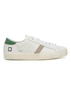 D.a.t.e. sneakers uomo hill low stringate white green