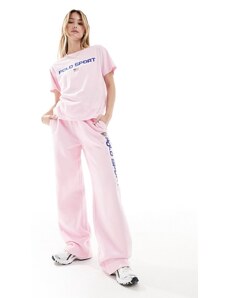 Polo Ralph Lauren - Sport Capsule - Joggers rosa con logo laterale