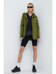The North Face giacca donna colore verde