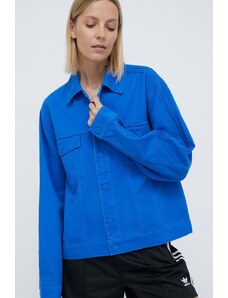 adidas Originals giacca di jeans jeansowa x Ksenia Schnaider donna colore blu IU2460