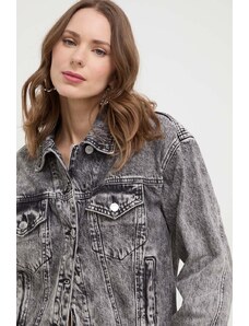 Guess giacca di jeans donna colore grigio