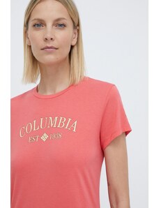 Columbia t-shirt Trek donna colore rosso 1992134