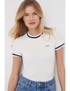 Lacoste t-shirt donna colore bianco
