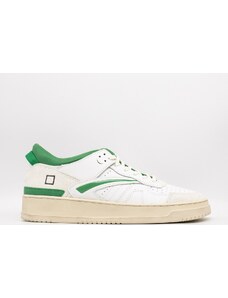 DATE TORNEO LEATHER WHITE-GREEN
