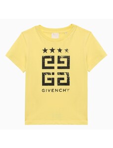 Givenchy T-shirt gialla in cotone con logo
