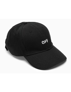 Off-White Cappello da baseball nero con logo
