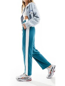 Tommy Jeans - Pantaloni sportivi stile college verde-azzurro in coordinato