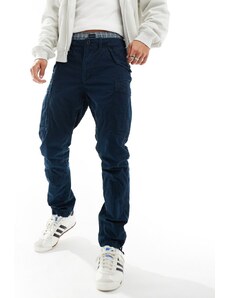 Polo Ralph Lauren - Pantaloni slim cargo in tela blu navy fiammato