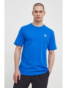 adidas Originals t-shirt in cotone Essential Tee uomo colore blu con applicazione IR9687