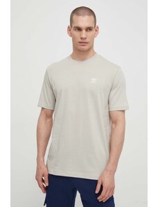 adidas Originals t-shirt in cotone Essential Tee uomo colore grigio con applicazione IR9689