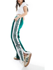 adidas Originals - adibreak - Pantaloni verde college con bottoni a pressione