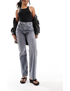 Calvin Klein Jeans - Jeans dritti a vita alta grigi-Grigio