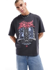 Deus Ex Machina - Transmission - T-shirt nera-Nero