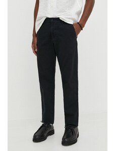 Marc O'Polo pantaloni in lino misto colore nero