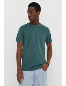 AllSaints t-shirt in cotone colore verde