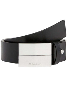 Calvin Klein cintura pelle nera finish plaque K50K511351