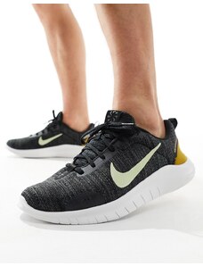 Nike Running - Flex Experience 12 - Sneakers nere e oliva-Nero