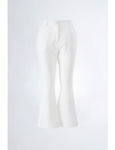 Pantalone a zampa bianco donna yes-zee p323 s