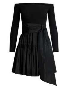 Ralph Lauren abito donna corto in taffetà nero