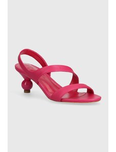 Weekend Max Mara sandali in pelle Zigano colore rosa 2415521015600