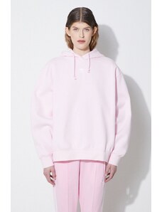 adidas Originals felpa Adicolor Essentials Boyfriend Hoodie donna colore rosa con cappuccio IR5927