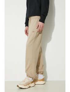 New Balance pantaloni da jogging in cotone colore beige
