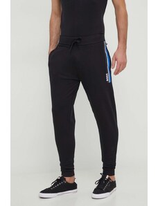 BOSS pantaloni da jogging in cotone colore nero
