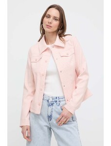 Guess giacca camicia colore rosa