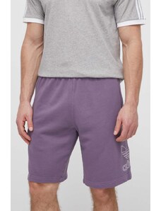 adidas Originals pantaloncini in cotone colore violetto IR8003