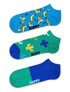 Happy Socks calzini Banana Low Socks pacco da 3 colore blu