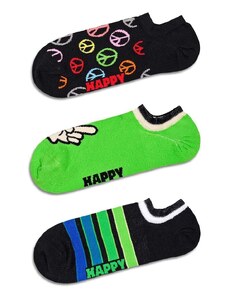 Happy Socks calzini Peace No Show Socks pacco da 3