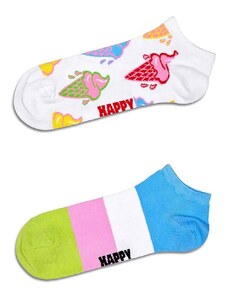Happy Socks calzini Ice Cream & Stripe Low pacco da 2