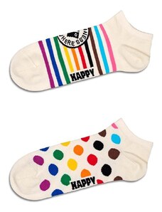 Happy Socks calzini Pride Low Socks pacco da 2 colore bianco