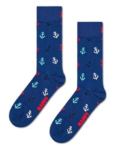 Happy Socks calzini Anchor Sock colore blu