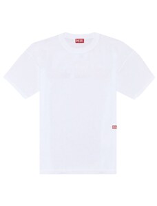 T-shirt bianca uomo diesel stampa retro fotografica t-boxt n11 m
