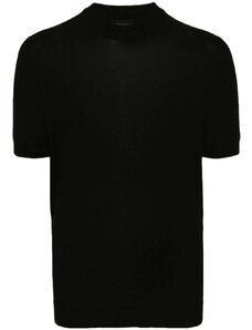 Roberto Collina T-shirt nera in maglia sottile
