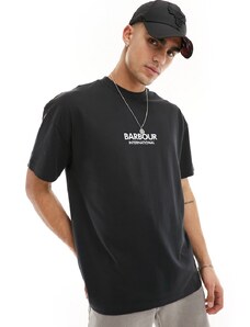 Barbour International - Formula - T-shirt oversize nera - In esclusiva per ASOS-Nero