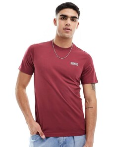 Barbour International - T-shirt rosso intenso con logo piccolo
