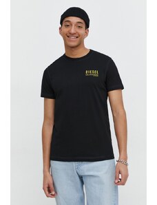 Diesel t-shirt in cotone uomo colore nero